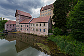 Aschach Castle in the municipality of Aschach, a district of Bad Bocklet, Bad Kissingen district, Lower Franconia, Franconia, Bavaria, Germany