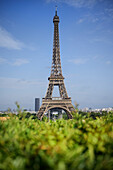 Blick vom Jardins du Trocadéro zum Eiffelturm (Tour Eiffel), Paris, Île-de-France, Frankreich, Europa