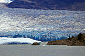 Chile; Southern Chile; Magallanes Region; Mountains of the southern Cordillera Patagonica; Torres del Paine National Park; View of the eastern part of the Gray Glacier