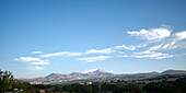 Blick auf den Psiloritis, Kretas höchsten Berg; Elefthernas, Kreta, Griechenland