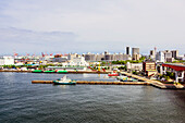 Kobe is a large city in Japan on the island of Honshu. The city is the seat of the Hyōgo prefectural government and has one of the largest seaports in Japan.