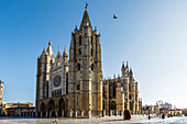 Gothic Cathedral, León, Way of St. James, Castile and León, Northern Spain, Spain