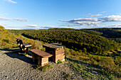 Landscape in the NSG dry areas near Machtilshausen, Bad Kissingen district, Lower Franconia, Franconia, Bavaria, Germany