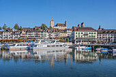 Rapperswil mit Hafen und Burg, Rapperswil-Jona, Zürichsee, Sankt Gallen, Schweiz
