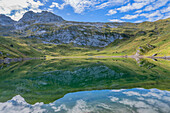 Spilauersee in the Chaiserstock Range, Riemenstalden, Glarus Alps, Schwyz, Switzerland