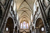 Romanesque church, interior, Groß St. Martin, Cologne, North Rhine-Westphalia, Germany