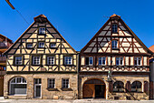 Half-timbered houses in Forchheim, Upper Franconia, Bavaria, Germany 