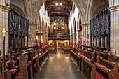  Interior of Lancaster Priory or Priory Church of St Mary in Lancaster, Lancashire, England, United Kingdom, Europe 
