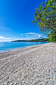 Views of the independent island state of the Solomon Islands, here the capital Honiara and its surroundings in the southwestern Pacific Ocean.