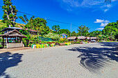 Views of the independent island state of the Solomon Islands, here the capital Honiara and its surroundings in the southwestern Pacific Ocean.