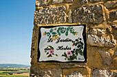 Herb garden, La Garde-Adhémar, Plus beaux villages de France, Drôme department, Provence, Auvergne-Rhône-Alpes, France