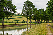 Burgund-Kanal Canal de Bourgogne, Châteauneuf, Bourgogne-Franche-Comté, Departement Côte d'Or, Burgund, Frankreich