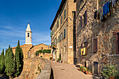 Herbst in Pienza, Val d'Orcia, UNESCO Weltkulturerbe, Provinz Siena, Toskana, Italien, Europa