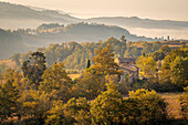 Autumn morning near Radicofani, Siena province, Tuscany, Italy