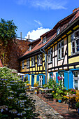  Backyard at St. John&#39;s Monastery, Stralsund, Baltic Sea coast, Mecklenburg-Western Pomerania, Germany 