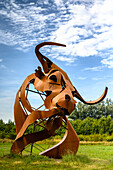 Skulpturenpark in Katzow bei Wolgast, Ostseeküste, Mecklenburg-Vorpommern, Deutschland