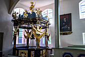 Taufkapelle in der Seemannskirche von Prerow, Graal Müritz, Ostseeküste, Mecklenburg-Vorpommern, Deutschland