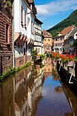  The historic Wassergasse in Annweiler am Trifels, Rhineland-Palatinate, Germany 
