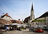 Mariä-Himmelfahrt-Kirche, UNESCO Welterbe "Kulturlandschaft Wachau", Melk, Niederösterreich, Österreich, Europa
