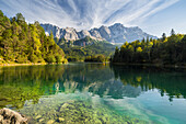 Zugspitze, Eibsee, Bayern, Deutschland