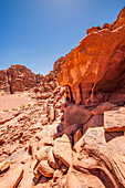 Wüstenlandschaft in Wadi Rum, Jordanien