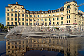  Fountain on Karlsplatz or Stachus in Munich, Bavaria, Germany  