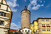  The market tower in Kitzingen, Lower Franconia, Bavaria, Germany 