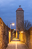 Die Altstadt von Hammelburg am Abend, Bad Kissingen, Unterfranken, Franken, Bayern, Deutschland, Europa