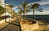 Strandpromenade von Marbella im Winter, Costa del Sol, Andalusien, Spanien