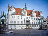 Rathaus, Lutherstadt Wittenberg, Sachsen-Anhalt, Deutschland