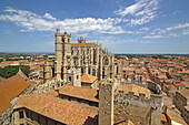 Blick auf die Kathedrale Saint-Just, Narbonne, Département Aude, Okzitanien, Frankreich