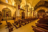  View of the interior of the Iglesia de África, Ceuta, Strait of Gibraltar, Spain 