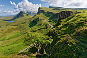 Großbritannien, Schottland, Inneren Hebriden, Insel Isle of Skye, Gebirgsmassiv Quiraing im Norden der Halbinsel Trotternish