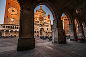 Platz mit Dom von Cremona, Piazza Duomo, Cremona, Provinz Cremona, Lombardei, Italien, Europa
