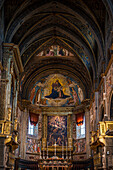  Cathedral from inside, square with cathedral of Cremona, Piazza Duomo Cremona, Cremona, province of Cremona, Lombardy, Italy, Europe 