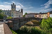  Bridge at the Palazzo Ducale, Ducal Palace Reggia di Colorno, Colorno, Province of Parma Emilia-Romagna, Italy, Europe 
