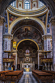 Prunkvoller Innenraum Kathedrale Cattedrale di Sant’ Ambrogio, am Piazza Ducale, Vigevano, Provinz Pavia, Lombardei, Italien, Europa