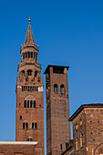 Glockenturm Torrazzo, Turm des Doms Duomo di Cremona, Piazza del Comune, Cremona, Provinz Cremona, Lombardei, Italien, Europa
