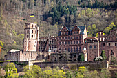 Ruine Schloss Heidelberg, Heidelberg, Baden-Württemberg, Deutschland, Europa