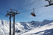  Rifflsee ski area, Pitztal, winter in Tyrol, Austria 