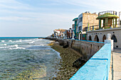 Coastal promenade walkway on east coast of Isla Mujeres, Caribbean Coast, Cancun, Quintana Roo, Mexico