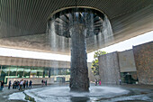 Fountain in courtyard inside the National Anthropology Museum, Museo Nacional de Antropología, Mexico City, Mexico