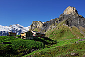 Morgenstimmung an der  Rotstockhütte, Berner Oberland, Schweiz.