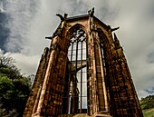  Werner Chapel in the old town of Bacharach, Upper Middle Rhine Valley, Rhineland-Palatinate, Germany 