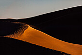 Afrika, Marokko, Zagora, Sahara, Erg Lehoudi, Sanddünen, Licht und Schatten