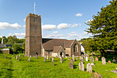 Dorfpfarrkirche der Heiligen Jungrau Maria, Holne, Dartmoor, Süddevon, England, Großbritannien