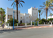 Former Royal Palace Art Deco architecture Spanish colonial building, Sidi Ifni, Morocco, North Africa