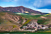  North Africa, Morocco, north, hilly landscape, settlement, agriculture, 
