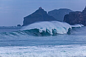  waves, surf, Atlantic, Bakio, Spain 