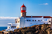  Europe, Portugal, Algarve, lighthouse at Cape Sao Vicente 